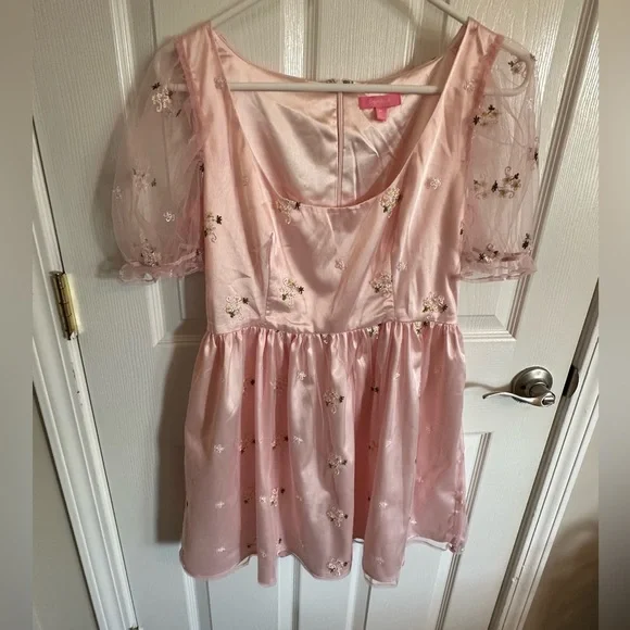 strapless open back dress Sugar Thrillz Dolls Kill Life Is Plastic Pink Barbie Mini Dress – Re_find  Preloved main image 1